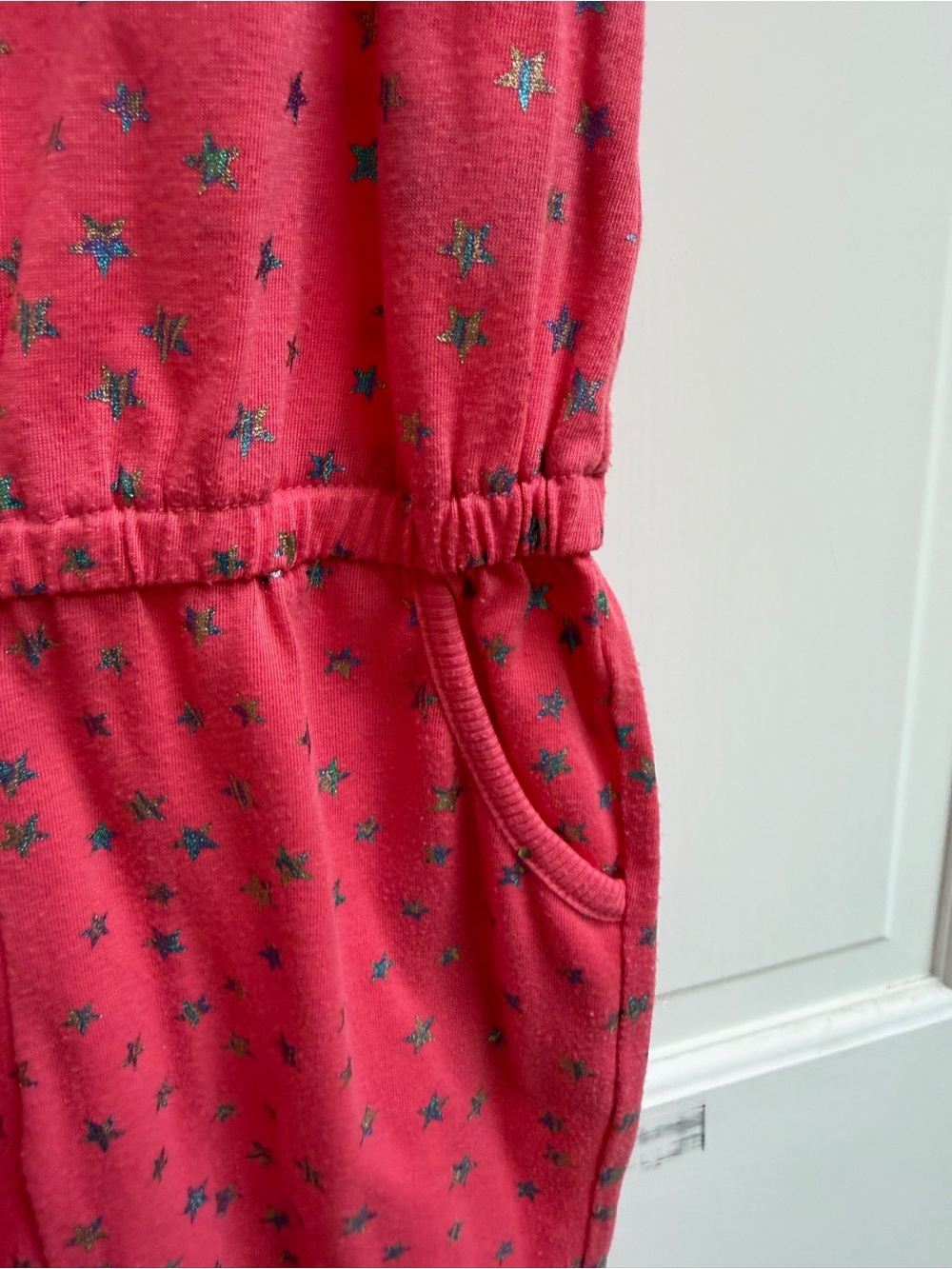 More Than Magic XS 4 5 Girls Pink Sleeveless Jumpsuit with Stars - Picture 3 of 5